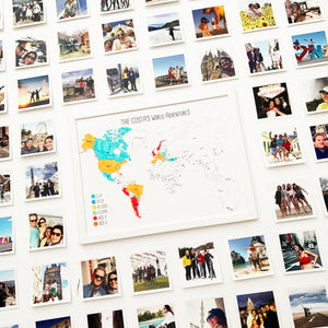 24 INSTA-FOTOS + WORLD MAP